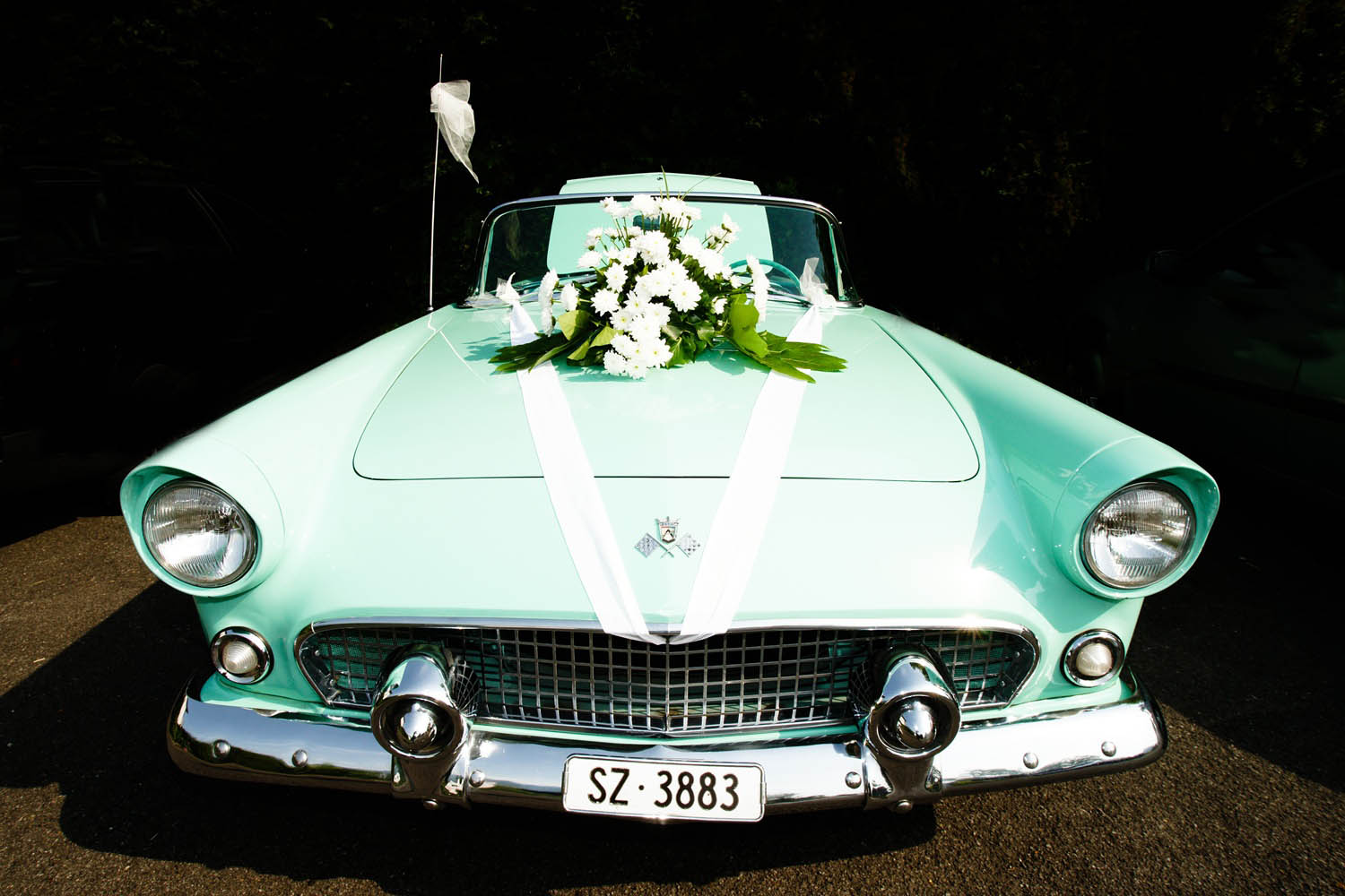 Hochzeitsauto-Kontrastfilter